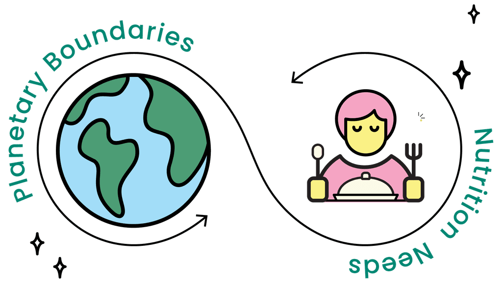 Planetary boundaries balanced with nutrition needs